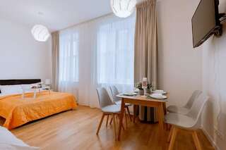 Апартаменты Residential Barona Apartments in Riga Centre Рига Номер-студио Делюкс с кроватью размера "king-size"-9